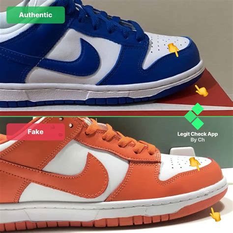 how to spot fake nike dunk low|nike dunks false spotting.